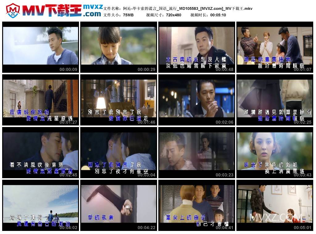 阿沁-毕卡索的谎言_国语_流行_MD105583